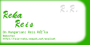 reka reis business card